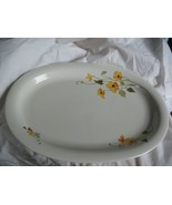 GOEBEL  MERIDIAN  13&quot; OVAL Serving Platter Celandine White yellow flowers - £16.05 GBP