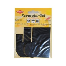 Kleiber 5-Piece Self Adhesive Nylon Clothing Repair Patch Set, Black  - £9.46 GBP