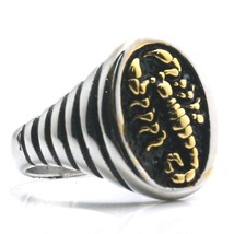 Mens 316l stainless steel cool scorpion newest ring thumb200