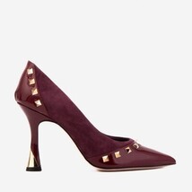 The Bella Vita Studded Burgundy Leather Pump Women Shoe image 8