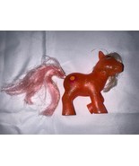 Sunspot Sparkle Vintage 1980s Hasbro My Little Pony Orange Glitter G1 - £31.14 GBP