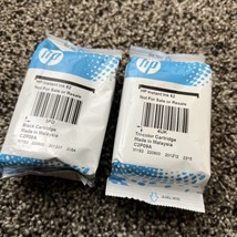 Genuine Lot Of 2 HP 62 Black Cartridges - £10.99 GBP