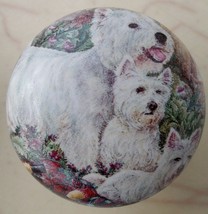 Cabinet Knobs w/ West Highland Terrier Westie Family DOG - £3.55 GBP