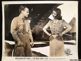 JAMES CAGNEY,BETTE DAVIS (THE BRIDE CAME C.O.D.) ORIG,1942 PHOTO (CLASSIC) - $98.99