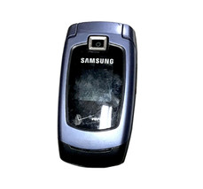 Samsung U340 Snap Verizon Blue Black Flip Cell Phone speakerphone mp3 Grade C - £17.25 GBP