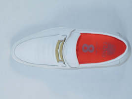 Men's TAYNO Shoes The Caprio C TAYNO Crocodile Print Bit Loafer White image 6