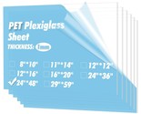 Art3d 5-Pack of 2448&quot; PET/Plexiglass Sheets, Transparent Clear Flexible ... - £132.90 GBP