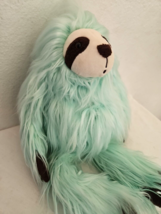 2019 Animal Adventure Sloth Teal Green Brown Hands Shaggy Plush Stuffed ... - $19.78