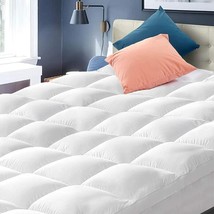 Mattress Topper Pillow Top Matress Pad Bed Cover Extra Thick Fitted Deep... - £106.09 GBP+