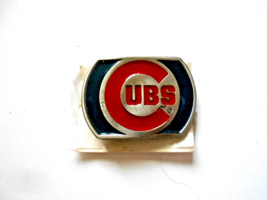 MLB Chicago Cubs Enameled Metal Belt Buckle - £11.86 GBP