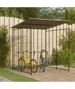 vidaXL Bicycle Shed 74.8&quot;x74.8&quot;x87.4&quot; Steel Black - $12,014.87 MXN