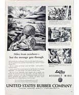 1944-WWII-Vintage Print Ad-UNITED STATES RUBBER COMPANY-Armed Forces-Lay... - $20.26