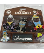 Disney pets outfits Lucifer Cinderella Black Cat pin set - $33.45