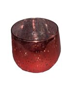 Red Sparkly Metallic Semi-Translucent Candle Holder (SHIPS IN 24 HOURS) - $33.88 CAD