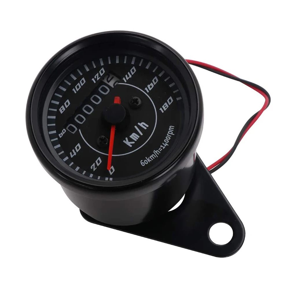 Universal Motorcycle Speedometer Double Color LED Light Odometer Speed Meter - £17.74 GBP+