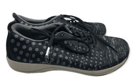 Dansko 38 US 8 Womens Sneakers Shoes Black Gray Polka Dot Hanna  - £18.56 GBP