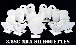3/8sc NRA Metallic Silhouette Targets - 20pc Small Bore Pistol Knock-over Plates - £241.35 GBP