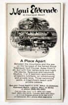 1975 Maui Eldorado Resort Advertisement Vintage Hawaii Kaanapali Beach D... - $19.99