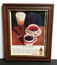 Olympia Brewing Beer Wood Framed Vintage Magazine Cut Print Ad w/ Glass Pane (e) - £15.62 GBP