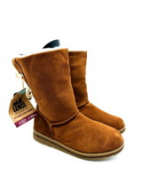 Muk Luks Ziggy Rodeo Suede Winter Boots - Cognac, US 6M - £31.06 GBP