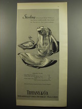 1955 Tiffany &amp; Co. Advertisement - Sterling Swan Dish, Shallow Dish, Pit... - £14.74 GBP