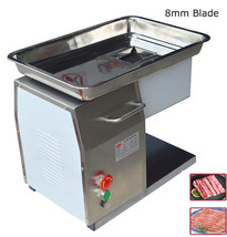 1 PC 110V Stainless Commercial QX Meat Slicer Machine with 8mm Blade 250KG/H US - £643.75 GBP