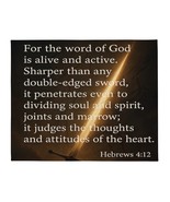 Hebrews 4:12 Throw Blanket – Word of God Is Alive – Bible Verse Gift, 50... - $47.70 CAD