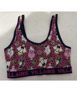 Torrid Disney Villains Pink Leopard Print Scoop Neck Bralette Size Large... - $27.99