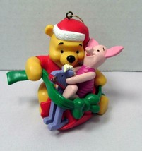 New Winnie the Pooh with Piglet on Rocking Horse 3&quot; Plastic Christmas Ornament - £13.58 GBP