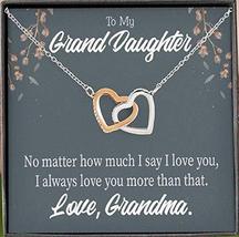 Express Your Love Gifts to My Granddaughter No Matter Inseparable Necklace Penda - £50.66 GBP