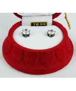 Swarovski Cubic Zirconia Stud Earrings in Red Bell Christmas Ornament MS... - £31.51 GBP