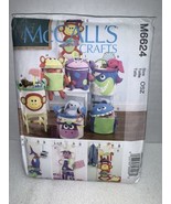 McCalls Pattern M6624 Basket Bin Storage Toys Shark Monkey Giraffe Anima... - $14.14