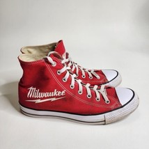 Converse Milwaukee Tools High Top Shoes Size 11 Men&#39;s Red Rare - £134.00 GBP