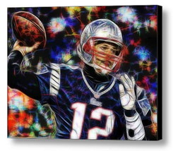 Framed New England Patriots Tom Brady 9X11 Art Print Limited Edition signed COA - £14.95 GBP
