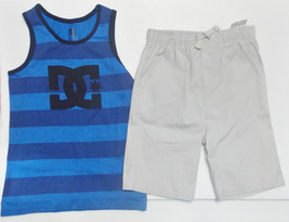 DC Shoes Boys 2pc Shorts and Sleeveless Tank Shirt Out Fit Sizes 4 5 6  NWT Blue - £21.57 GBP