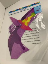 Jointed Cutout Purple Teradakyl Dinosaur in Birthday Hat 30 in Tall New  - £4.64 GBP