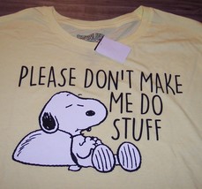 P EAN Uts Snoopy Don&#39;t Make Me Do Stuff T-Shirt Big And Tall 3XB New w/ Tag - £19.77 GBP