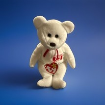 TY Beanie Baby 1996 &quot;MAPLE&quot; White Teddy Bear CANADA Country New W/Detach... - $12.99