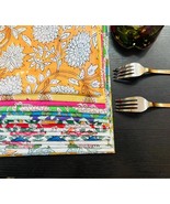 10 Pc Cotton Cloth Napkins Hand Block Print Hand Made Size 16x16 Inch Pr... - €35,93 EUR