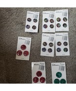 LOT 8 Cards Vintage Costumakers Red Rainbow Round Craft Sew Buttons Wal-... - $461.10 MXN