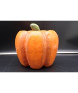 Vintage Folk Art Paper Mache Pumpkin 8&quot; Halloween Fall Harvest Table Decor - €34,36 EUR