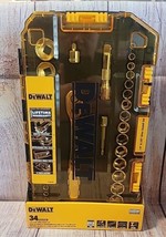 NEW Dewalt 34 Piece 1/4 In. &amp; 3/8 In. Drive Socket Set- &quot;NEW&quot; &amp; IN BOX. - £37.26 GBP