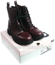 SO Reindeer Burgundy Kool Hiking/Combat Style Boots Women&#39;s Size 9 New w/Box - £36.90 GBP