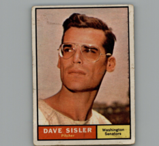 1961 Topps Dave Sisler    #239 Washington Senators - $3.95
