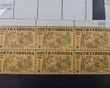 US Stamp South Carolina 1970 6c Block of 6 - $1.89