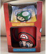 Nintendo Super Mario Bros. Ceramic Mug (Cup) Coaster &amp; Key Chain 3-Piece... - £21.22 GBP