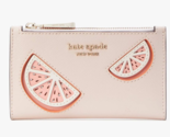 Kate Spade Tini Embellished Lemon Slice Small Slim Bifold Wallet Card Ca... - £59.65 GBP