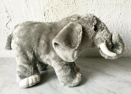 Adventure Travel Stuffed Animal Plush Elephant Safari Grey White Tusks 1... - $18.95