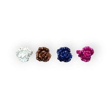 Flowers Enamel &amp; Rhinestones Adjustable Rings Floral Fashion Jewelry (Lot of 4) - £18.99 GBP