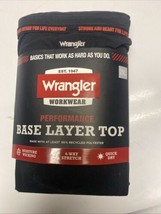 NEW Wrangler Workwear Performance  Baselayer Top  Nylon BLACK Size 2XL - $15.99